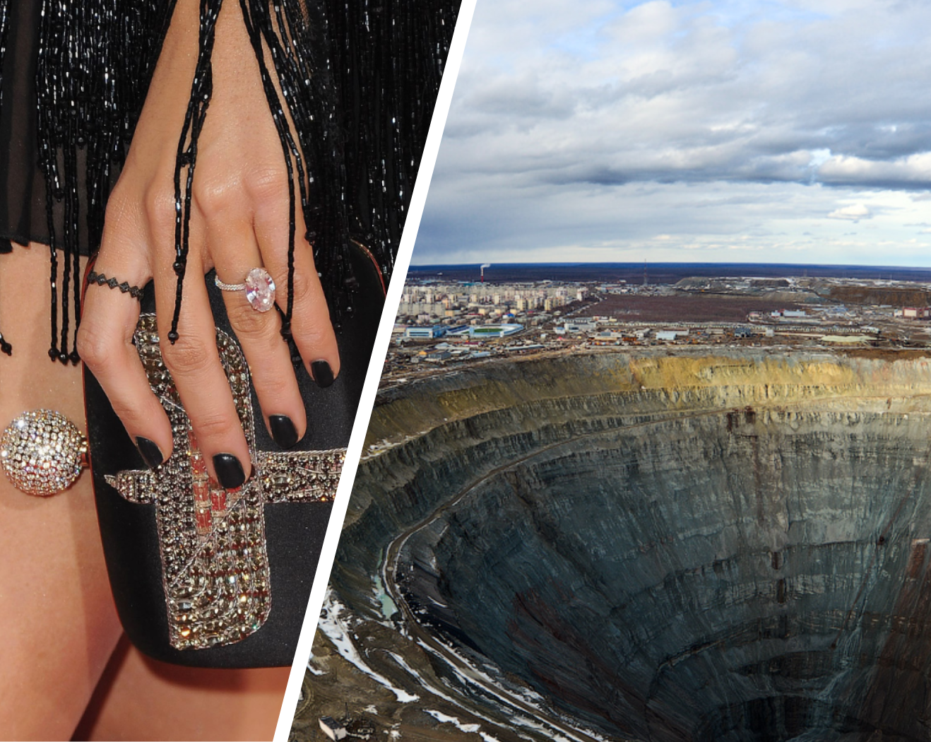Glamorous ring vs mine impact
