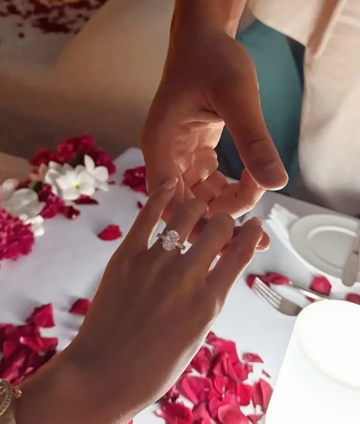 Engagement ring moment